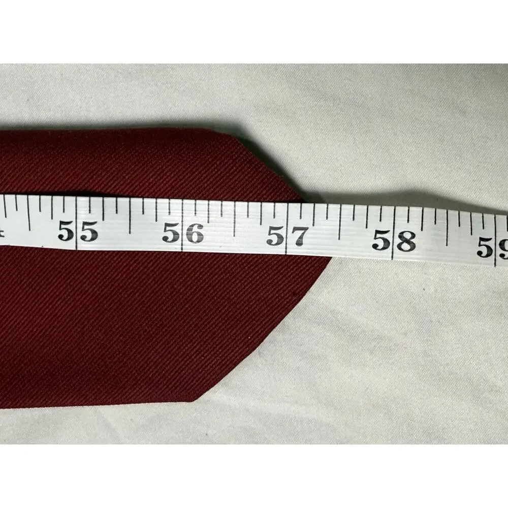 Lot of 3 Men's Dress Ties Navy Foulard + Solid Red Silk Accents Envoy Ketch